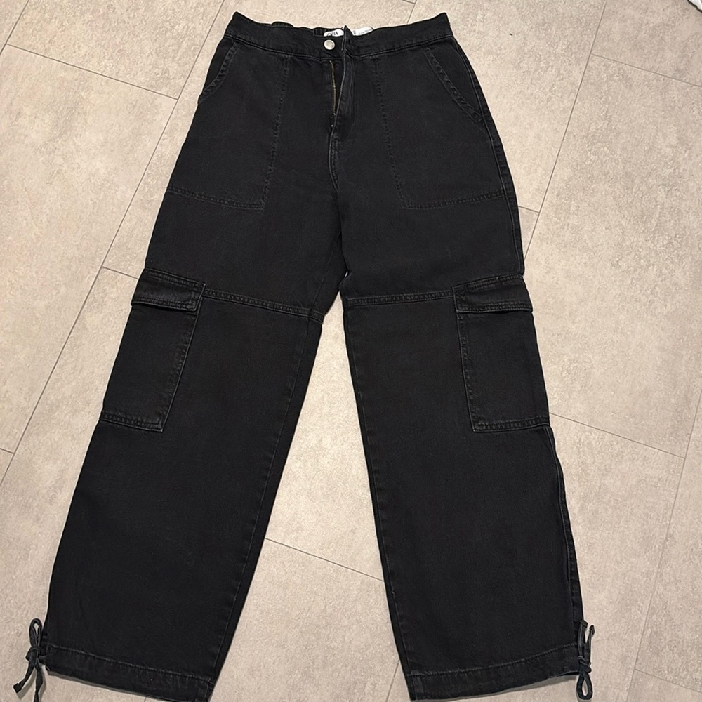 Zara cargo denim